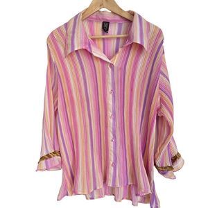 Milano Plisse Button Down Shirt